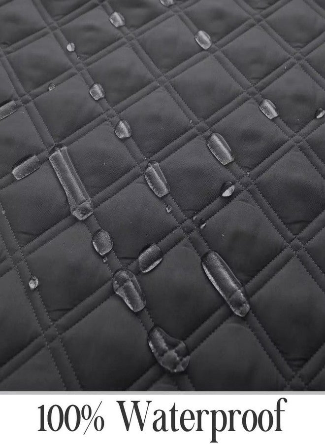 تومورو غطاء أريكة استرخاء مانع للانزلاق من تومورو - غطاء مقاوم للماء بنسبة 100% لحماية أثاث كرسي الاسترخاء، غطاء أريكة قابل للغسل مع أشرطة مطاطية مناسب للكلاب والأطفال، رمادي داكن، 23 بوصة (متوسط) - Image 4