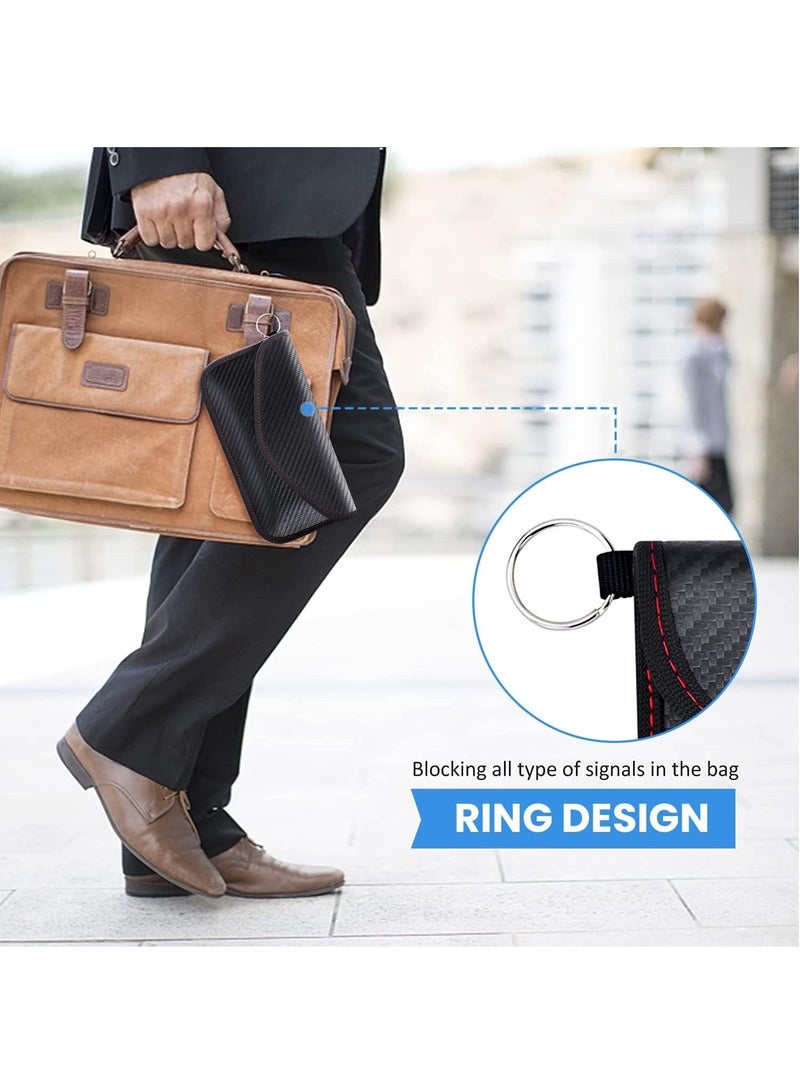 GUDOO Faraday Pouch for Phones and Car Keys Anti-Tracking Mobile Phone Case Car Key Signal Blocker Wallet Smartphone Electronic Devices Anti-Tracking Wallet Black  - Image 4