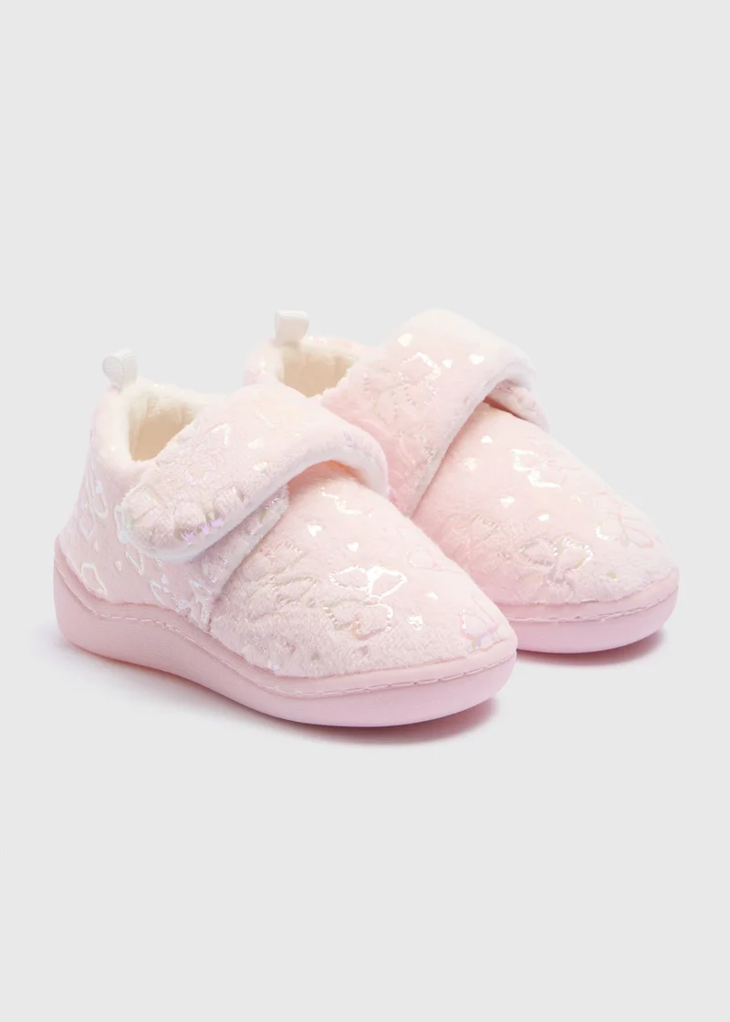 ماتلان Girls Pink Bow Slippers