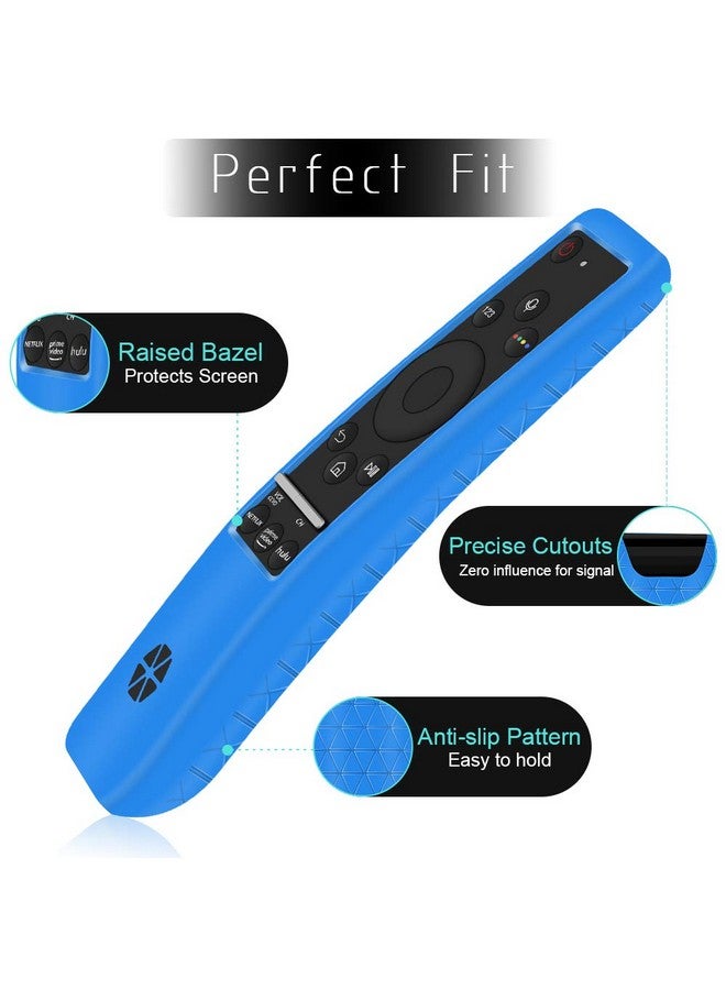 Oyrlize Protective Case For Samsung Smart Tv Remote Controller Bn59 Series,[Thicken Layer] Silicone Remote Case Holder For Samsung Crystal 4K Uhd Hdr Remote, Shockproof Samsung Curved Remote Back Covers-Blue - Image 3