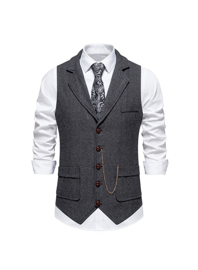 Shougu New Fashionable Casual Men's Suit Vest - Image 1