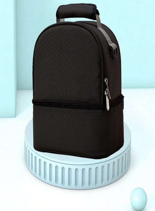 Mancro Breastmilk Cooler Bag with 2 Ice Pack, Fits Baby Bottles Up to 9 Ounce, Breast Milk Cooler for Nursing Mom (Black with 2 Ice) - Image 4