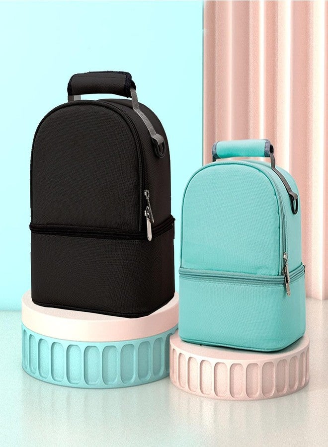 Mancro Breastmilk Cooler Bag with 2 Ice Pack, Fits Baby Bottles Up to 9 Ounce, Breast Milk Cooler for Nursing Mom (Black with 2 Ice) - Image 5