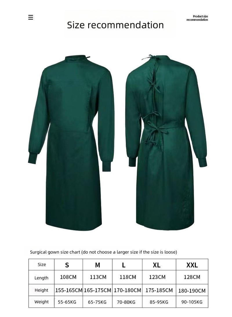 Generic Surgical gown, medical special hand-washing gown, isolation gown, long-sleeved female doctor work clothes, hand-washing clothes, surgical gown (blue)  - Image 3