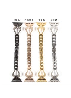 devia Diamond Watch Band 38/40mm, Luxury and Classy Style Appearance, Hook-and-Loop Fastener, Soft Cushion, Refined Craftmanship, Comfortable Feel, Easy to Install - Rose Gold  - Image 2