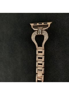 devia Diamond Watch Band 38/40mm, Luxury and Classy Style Appearance, Hook-and-Loop Fastener, Soft Cushion, Refined Craftmanship, Comfortable Feel, Easy to Install - Rose Gold  - Image 3
