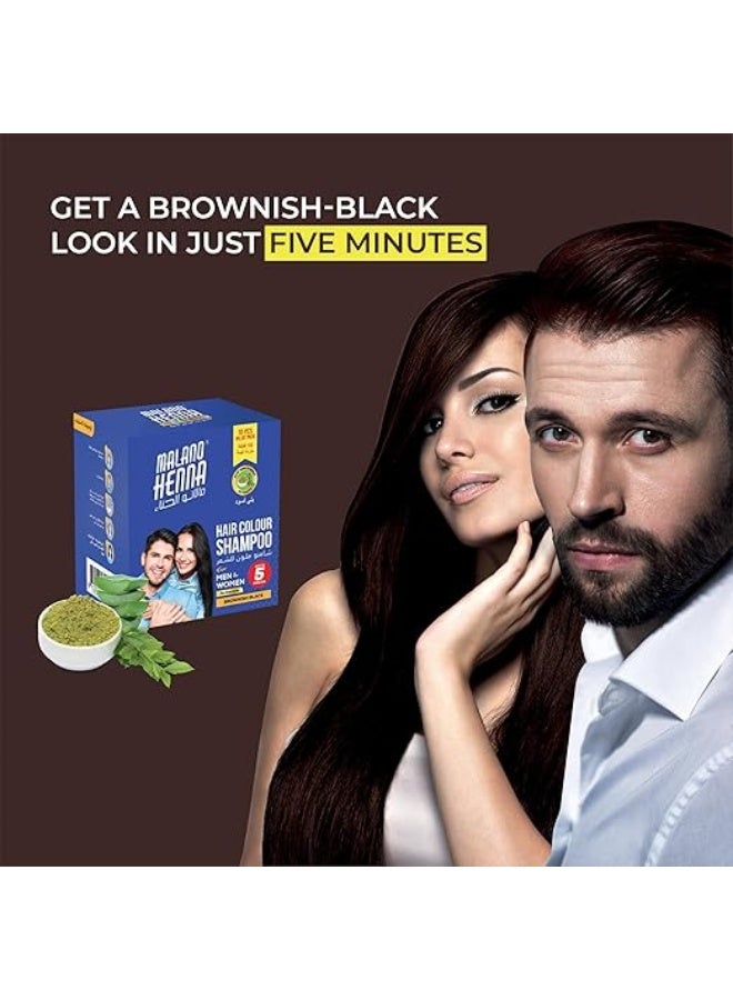 BSY Malano Henna Hair Color Brownish Black 15Ml Pack 10 - Image 4