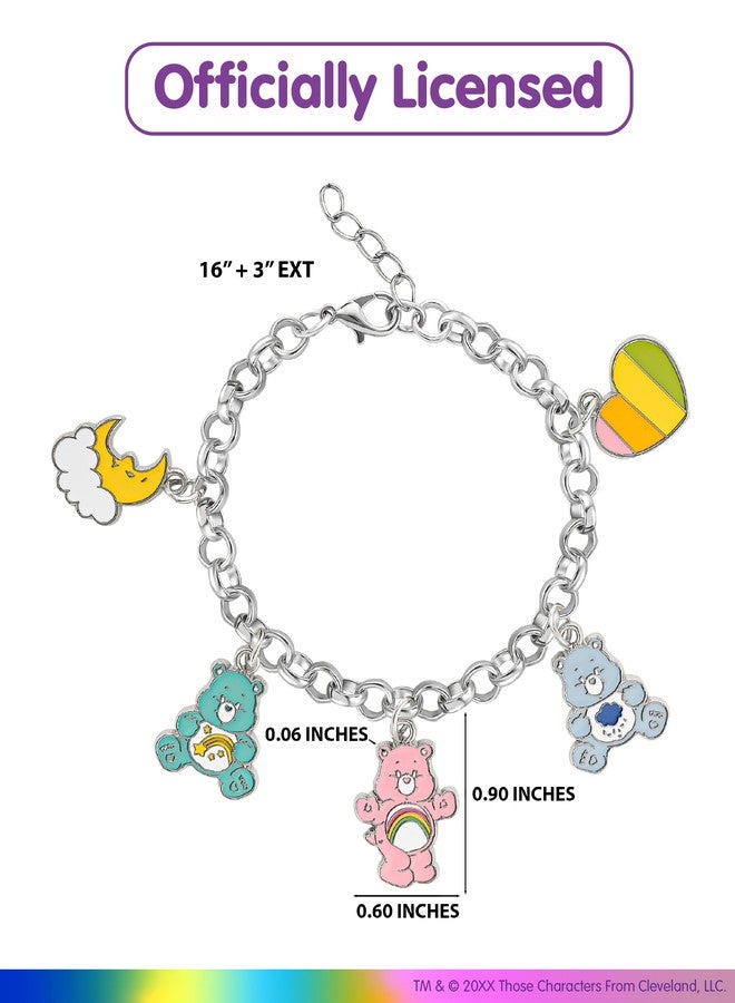 SALLY ROSE Care Bears Charm Bracelet Official License, 6.7" Fashion Jewelry Care Bears Charm Bracelets - Image 5