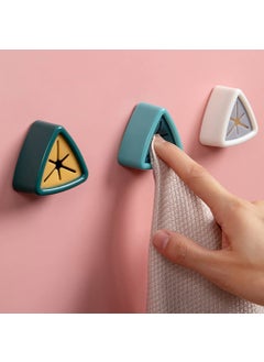 PAVITYAKSH PAVITYAKSH Paste Towel Plug Plastic Kitchen Towel Plug Hooks Holder Wall Mounted Punch Free Opening Dish Racks Rag Rack Hooks  - Image 2