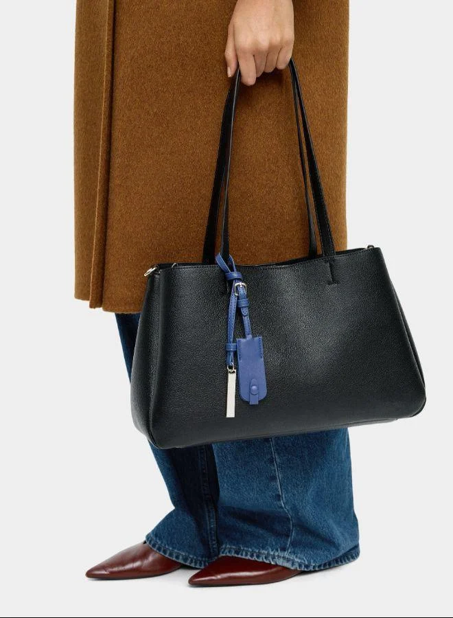 بارفوا حقيبة متسوق مع قلادة