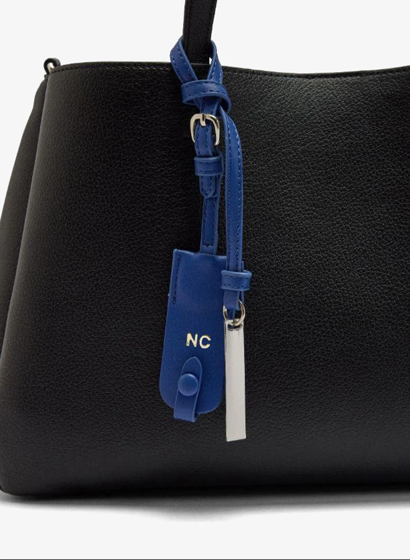 PARFOIS Black Shopper bag with pendant for Women | Best Price UAE