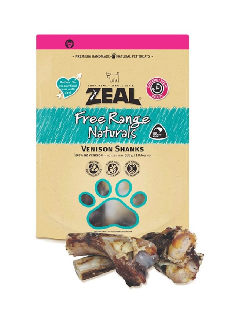 zeal Free Range Naturals Venison Shanks 2PCs 300g