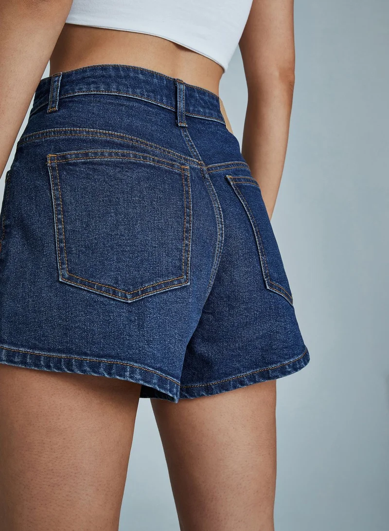 Cotton On High Waist Denim Shorts