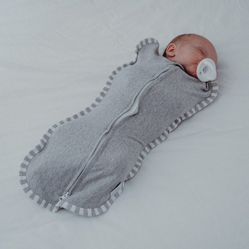 Comfy Cubs Swaddle Blanket Baby Girl Boy Easy Zipper Wrap 2 Pack Newborn Infant Sleep Sack (Small 0-3 Months, Grey) - Image 2