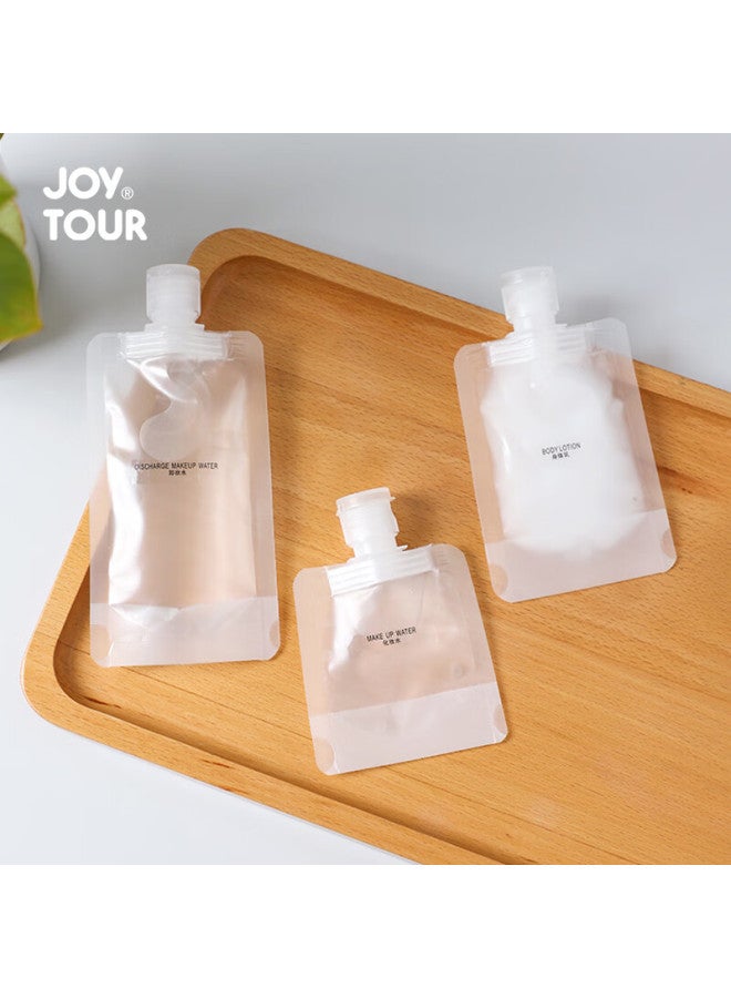 JOY TOUR حقائب توزيع السفر المحمولة من جوى تور، زجاجات توزيع قابلة للتصرف لشامبو اللوشن جل الاستحمام، 5-pack 30 مل - Image 4