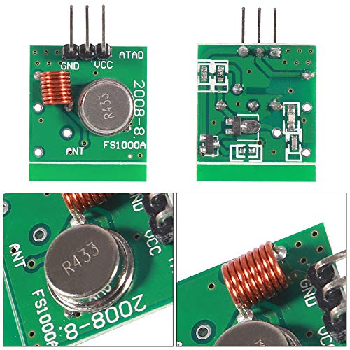 Atnsinc 5Pcs 433MHz RF Wireless Transmitter and Receiver Module Kit for ARM/MCU - Image 4