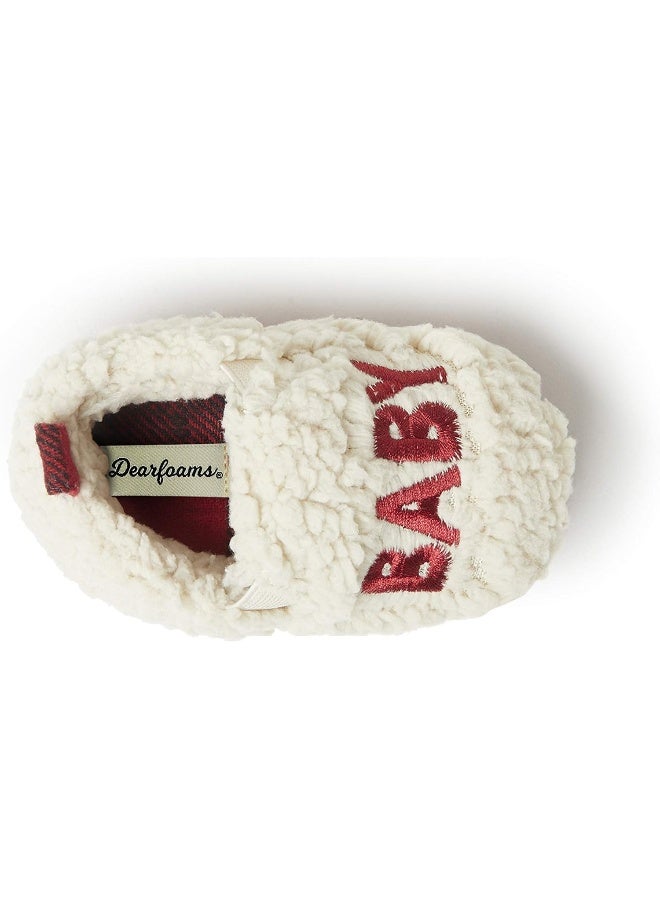 Dearfoams Dearfoams Unisex-Child Matching Family Toddler Lil Baby Bear Slipper - Image 5