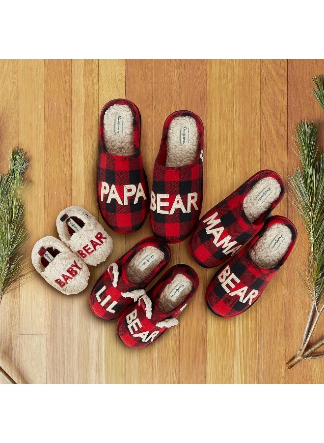 Dearfoams Dearfoams Unisex-Child Matching Family Toddler Lil Baby Bear Slipper - Image 3