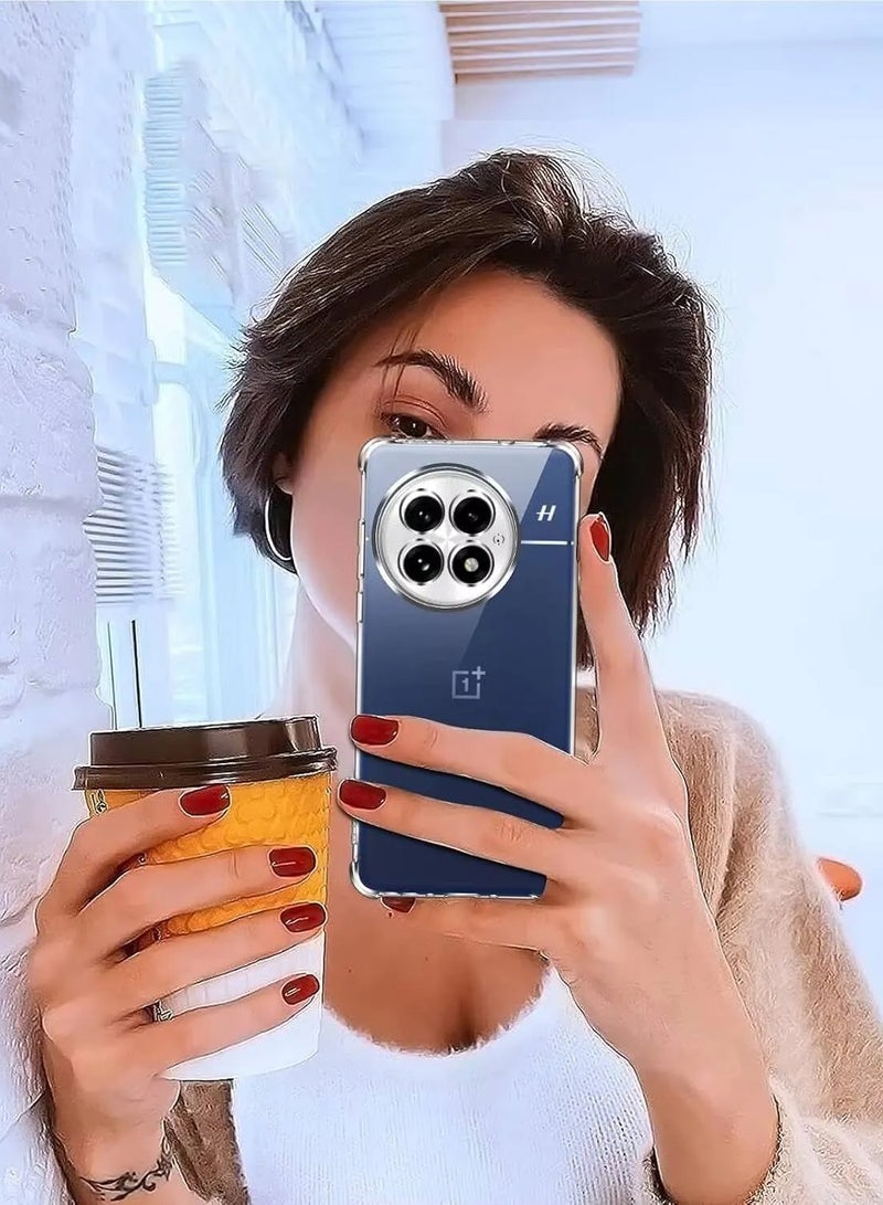 دبليو تيك جراب حماية زوايا من TPU لجهاز OnePlus 13 5G 2024 مع غطاء صلب من PC (MCTPTN) - شفاف - Image 5