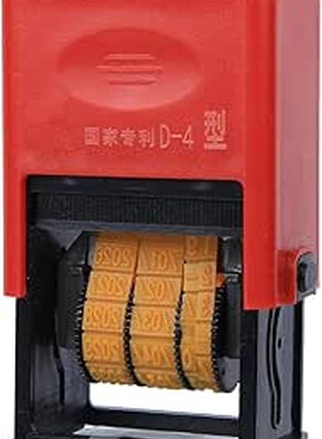 طابعة تاريخ الحبر اليدوية قابلة للتعديل نوع D4 سريعة الجفاف للمطاعم والمخابز ومحلات البقالة - Image 1