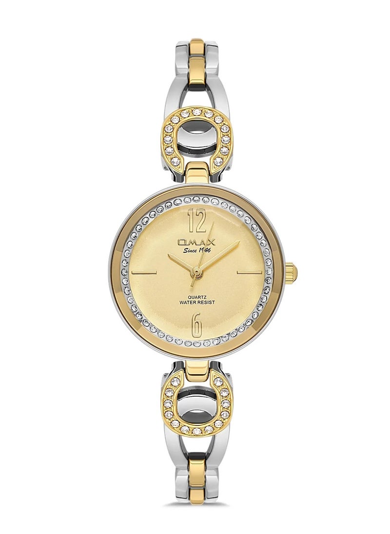 OMAX Omax Women's Luxury Wrist Watch, Watches for Women, Stainless Watches, Luxury Steel Band, Round Crystal Dial, Waterproof Watch, 1 Year Warranty  - Image 1