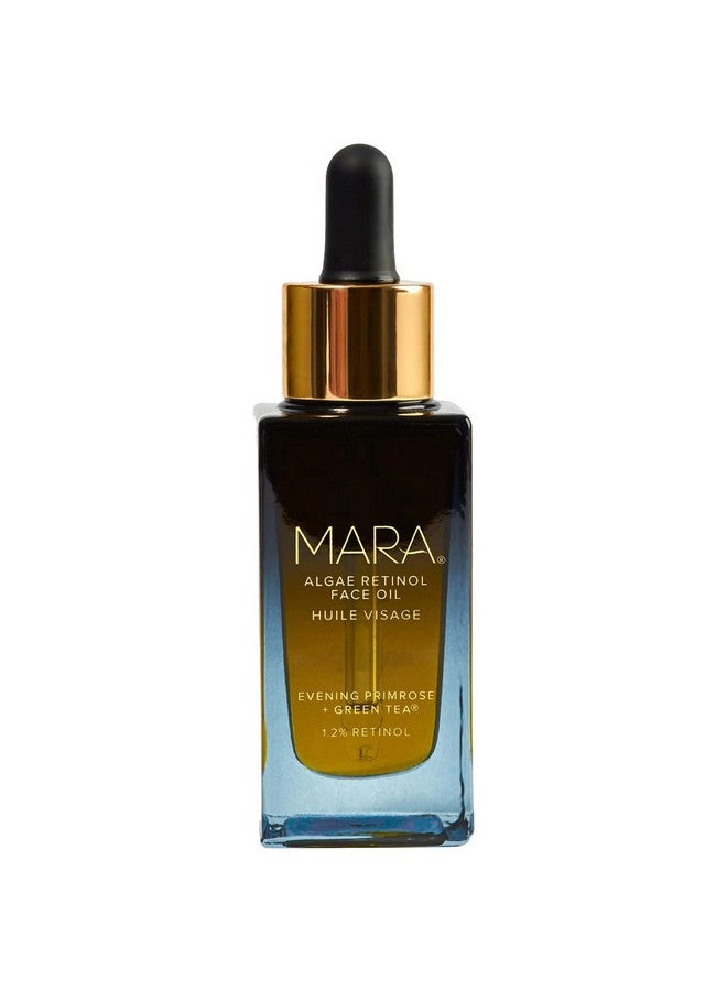 Mara Natural Evening Primrose + Green Tea Algae Retinol Face Oil Nontoxic Plantbased Skin Care Moisturizes + Soothes Skin To Minimizes Look Of Pores + Fine Lines (Full Size 1 Fl Oz 30 Ml) - Image 1