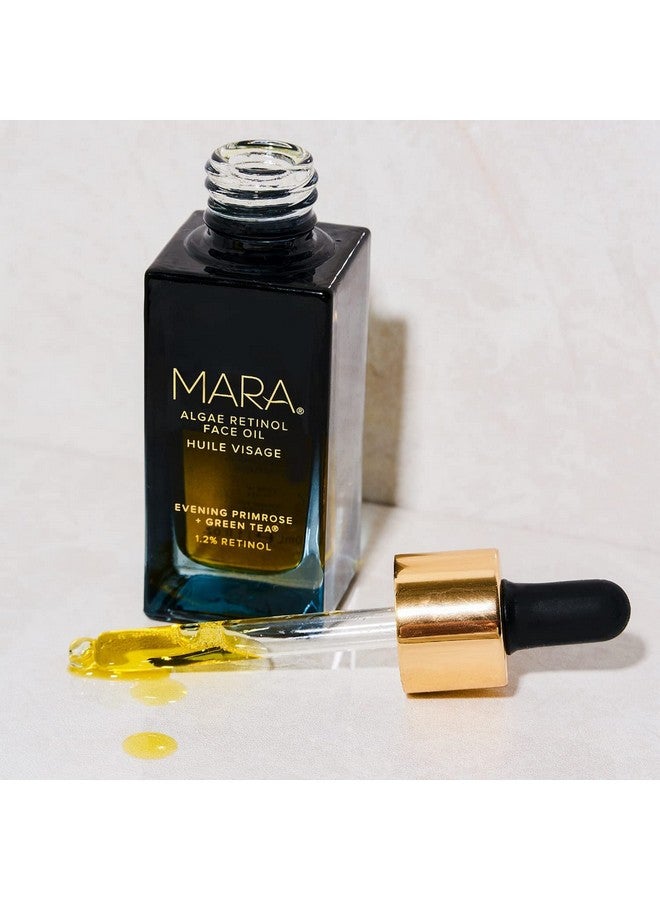 Mara Natural Evening Primrose + Green Tea Algae Retinol Face Oil Nontoxic Plantbased Skin Care Moisturizes + Soothes Skin To Minimizes Look Of Pores + Fine Lines (Full Size 1 Fl Oz 30 Ml) - Image 5