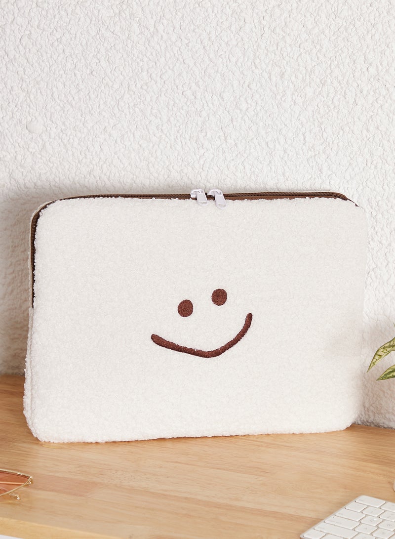 Ginger Fur Plush Texture Laptop Case - Image 1