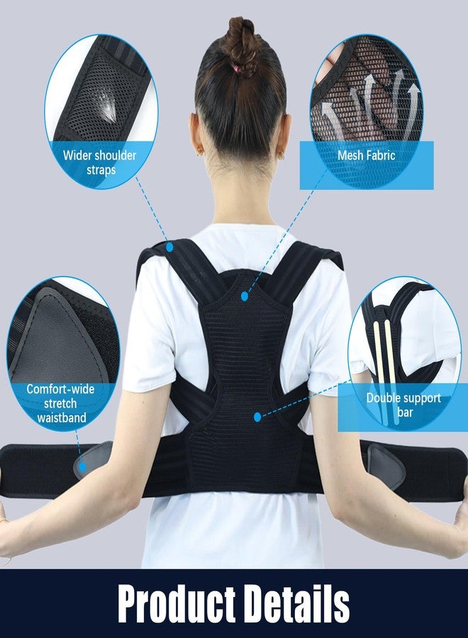 Flylin Posture Corrector for Kids Adjustable Back Straighter with Shoulder Pads Upper Back Posture Brace for Teenagers to Provide Spinal Support Improve Posture and Prevent Slouching (Small, waist size 15.7-23.6in) - Image 4
