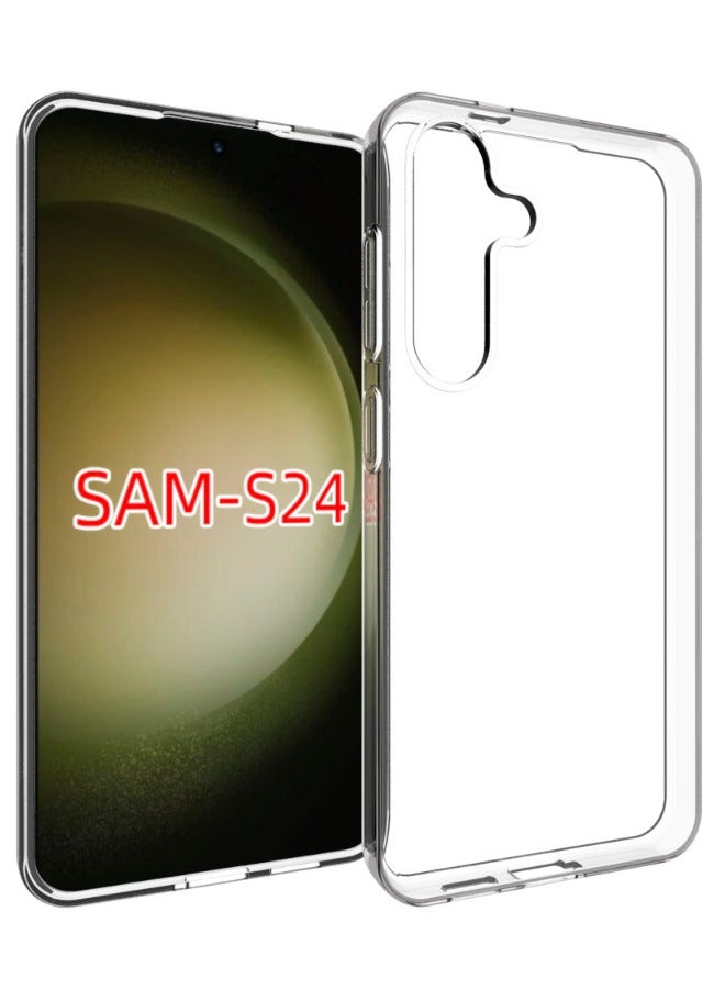 Samsung Galaxy S24 Case, Crystal Clear Samsung S24 Protective Case, Slim Flexible TPU Shock Absorption Rubber Soft Silicone Case Cover Fit for Galaxy S24 (Clear) - Image 2