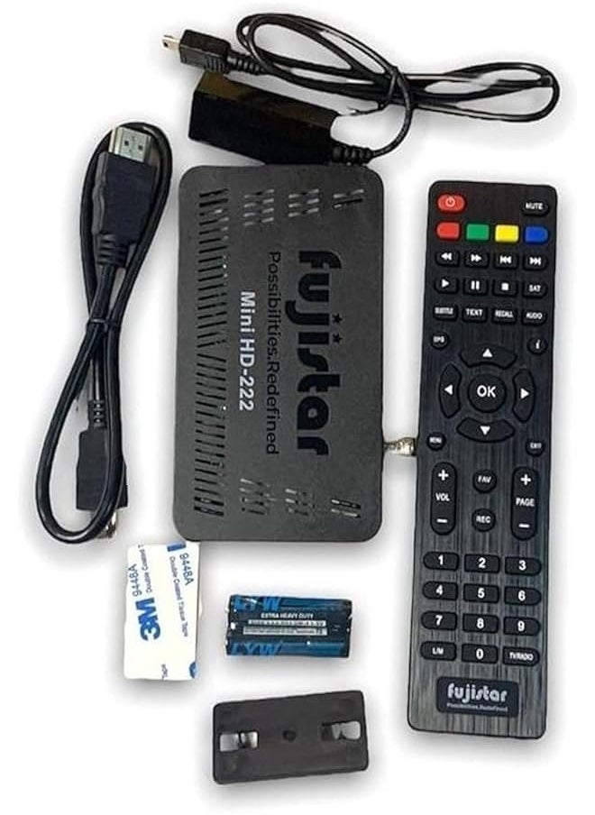 fujistar - Fujistar Mini HD-222 Digital Satellite Receiver, Full HD 1080p, 4K Ultra HD - Image 1