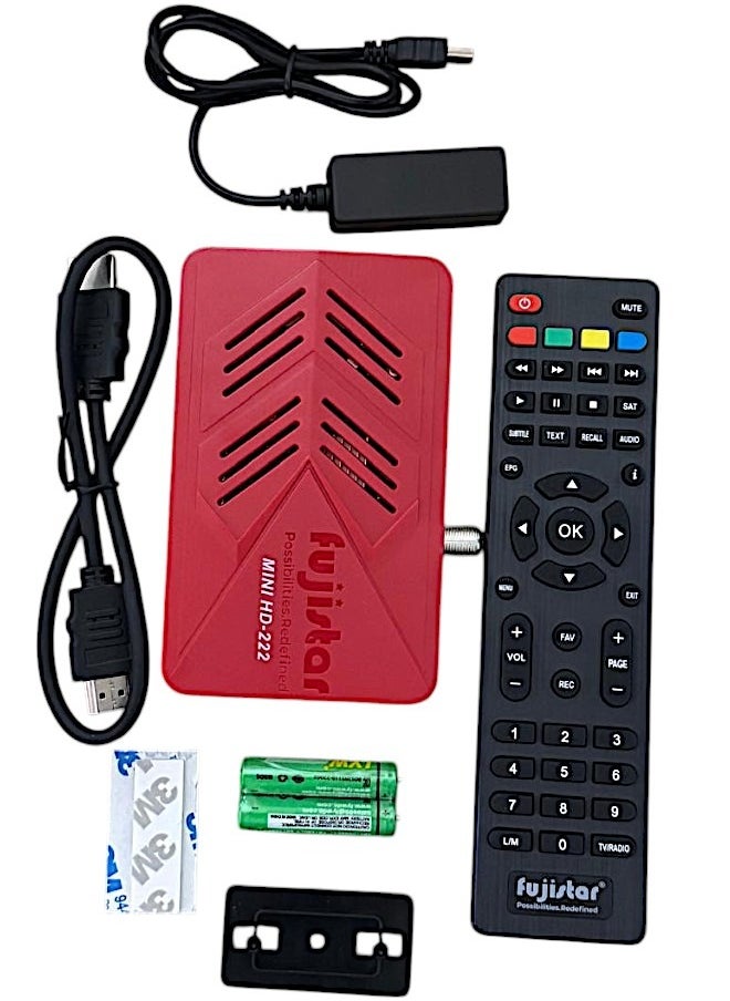 fujistar - Fujistar Mini HD-222 Digital Satellite Receiver, Full HD 1080p, 4K Ultra HD - Image 1