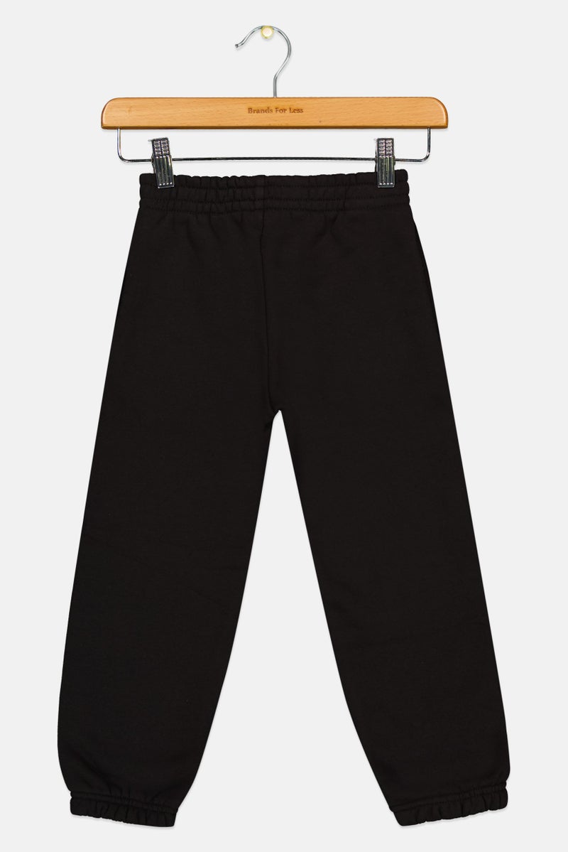 The Giving Movement Kids Boy Brand Logo Jogger Pants, Black - Image 3