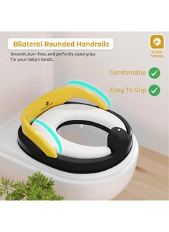 StarAndDaisy Baby Potty Training Seat/Kids Toilet Seat 1-5 Years With Child Safety Anti Slip Buckle Fixation & 4 Anti Skid Pads, Removable Pvc Soft Cushion.  - Image 3