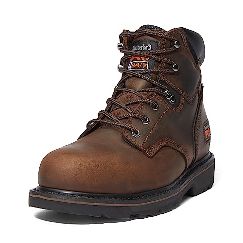 Timberland PRO Men's Pit Boss 6 Inch Steel Safety Toe Industrial Work Boot, Brown, 12 W - Image 3