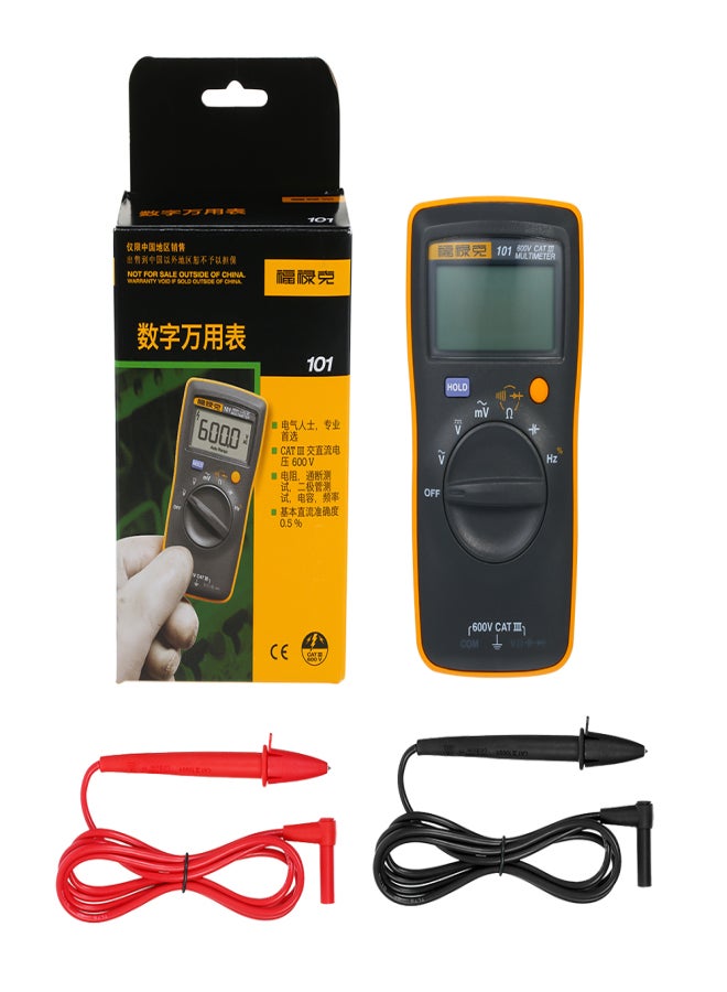 FLUKE FLUKE F101 Mini Palm-sized Multimeter Portable Digital Multimeter Handheld Voltmeter 600V 6000 Counts Voltage Meter Universal Meter Measuring AC/DC Voltage Resistance Capacitance Frequency Diode - Image 4