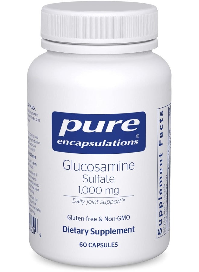 Pure Encapsulations - Pure Encapsulations Glucosamine Sulfate 1,000 mg | Supplement for Joint Support and Mobility, Cartilage Health, and Connective Tissue* | 60 Capsules - Image 1