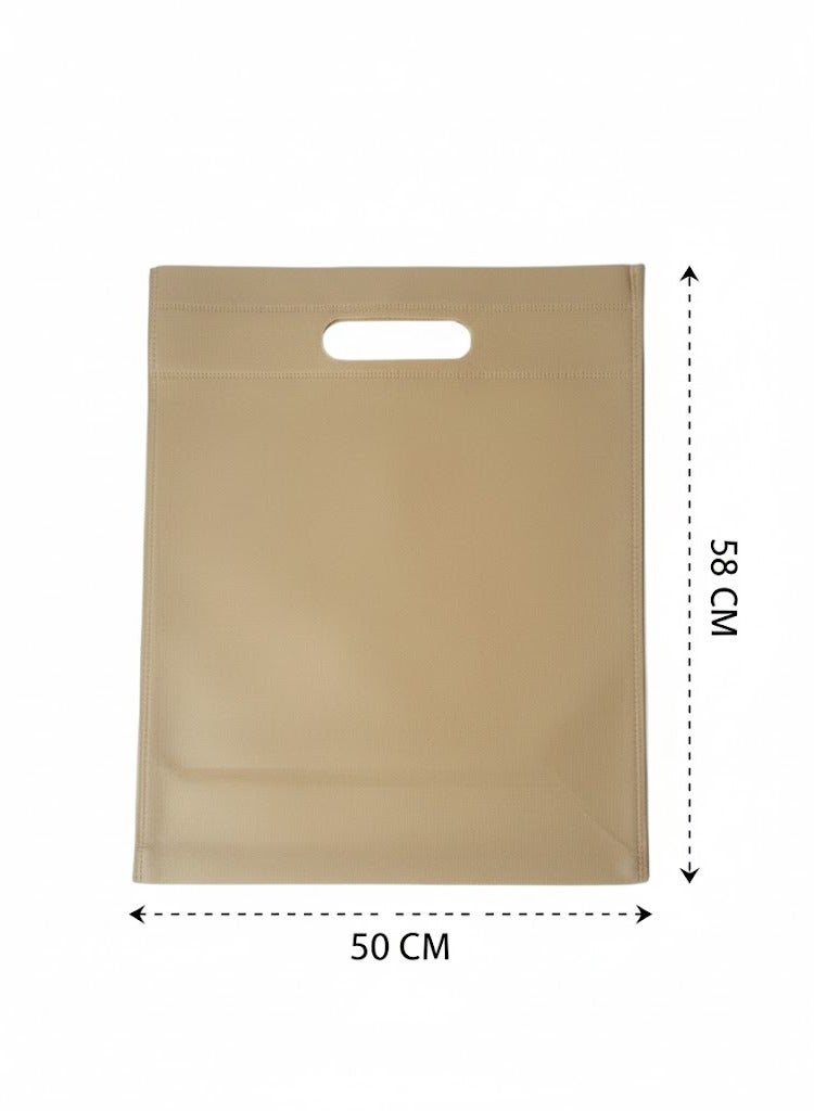 حقيبة هدايا قماشية، 20 قطعة، بيج، 50 × 58 سم - Image 2