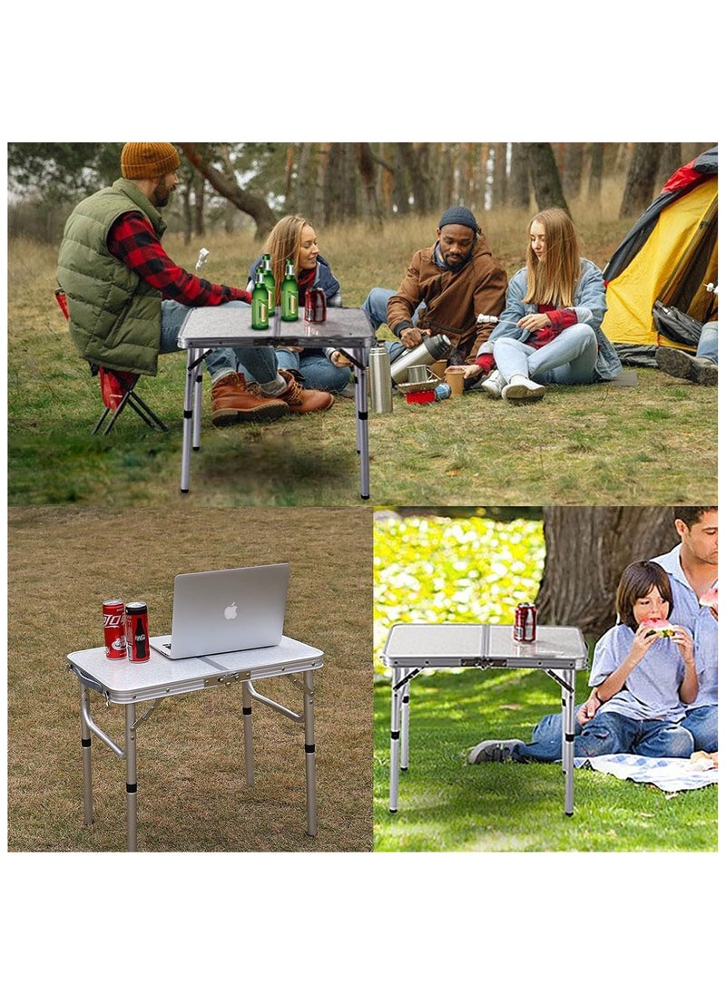 XICEN - Small Folding Table Lightweight Portable Aluminum Camping Table for Picnic and Camping Mini Foldable Table - Image 1