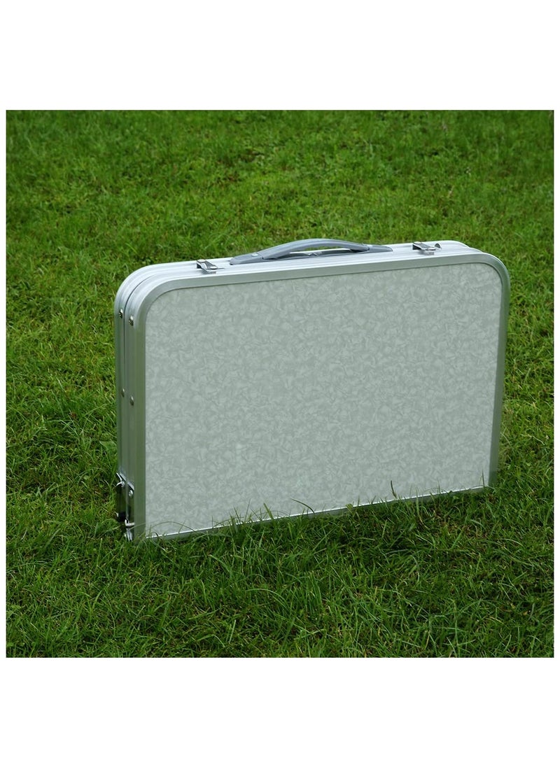 XICEN - Small Folding Table Lightweight Portable Aluminum Camping Table for Picnic and Camping Mini Foldable Table - Image 1