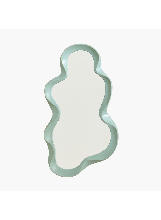 Home Box مرآة جدارية تجريدية باللون الأخضر لتزيين المنزل - Image 5