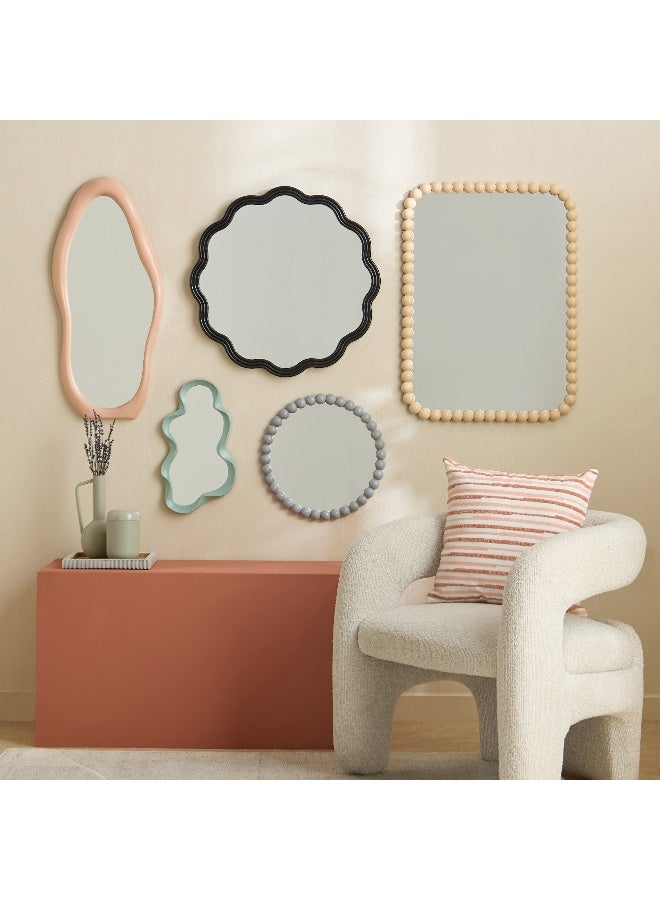 Home Box مرآة جدارية تجريدية باللون الأخضر لتزيين المنزل - Image 4