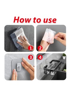 KASTWAVE Kitchen Sink Storage Shelf, Stainless Steel Kitchen Faucet Sponge Holder, Kitchen Washing up Organiser, Kitchen Multifunctional Sink Caddy Removable Kitchen Sink Organiser  - Image 5