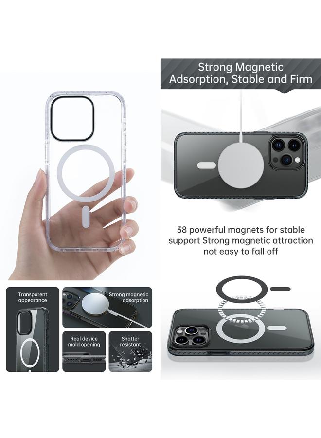 روك جراب لهاتف iPhone 14 Pro Max Rock Crystal Armor مقاوم للصدمات Magsafe - Image 4