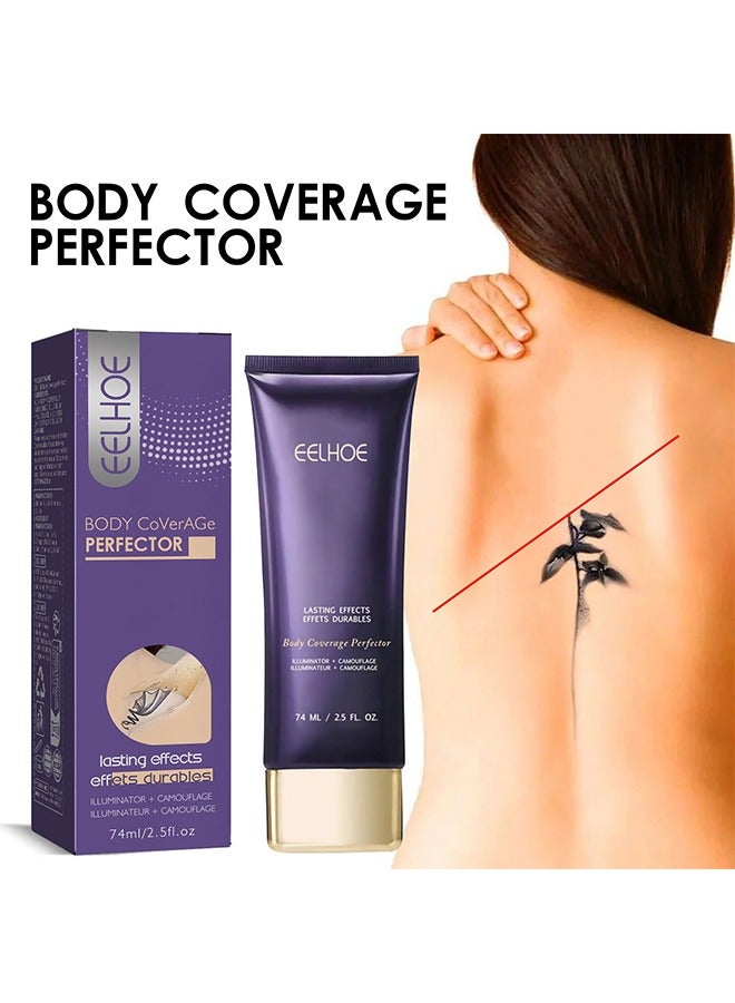 إيلهو غطاء الجسم المثالي - تاتو كونسيلر مقاوم للماء لتغطية ندبات الوشم للجسم 74 مل - Image 1