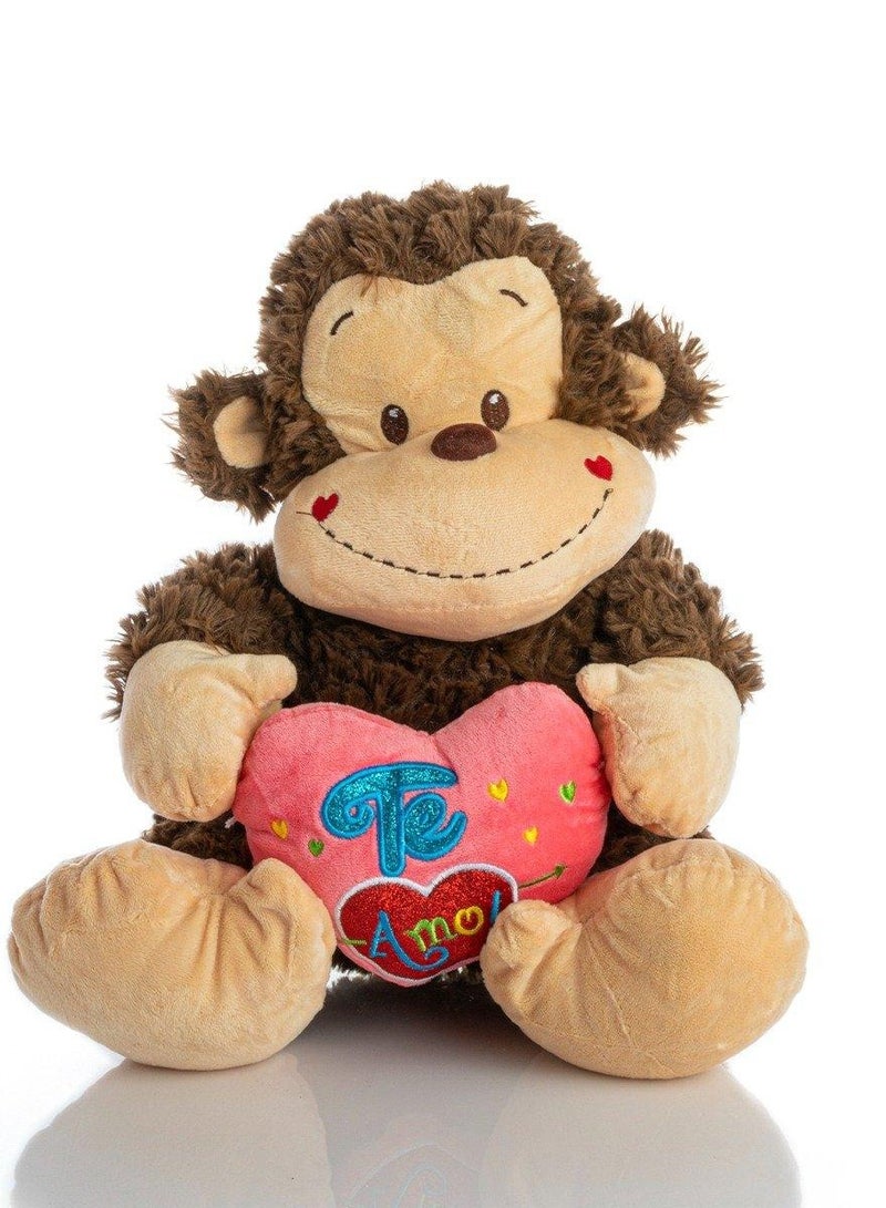 UNIVERSAL TOYS Heart Teddy Bear 12 Inch - Soft & Cuddly Plush Toy for Kids & Loved Ones | Adorable Gift for Birthdays, Anniversaries, & Special Occasions | Perfect Companion (Pink Heart)  - Image 1
