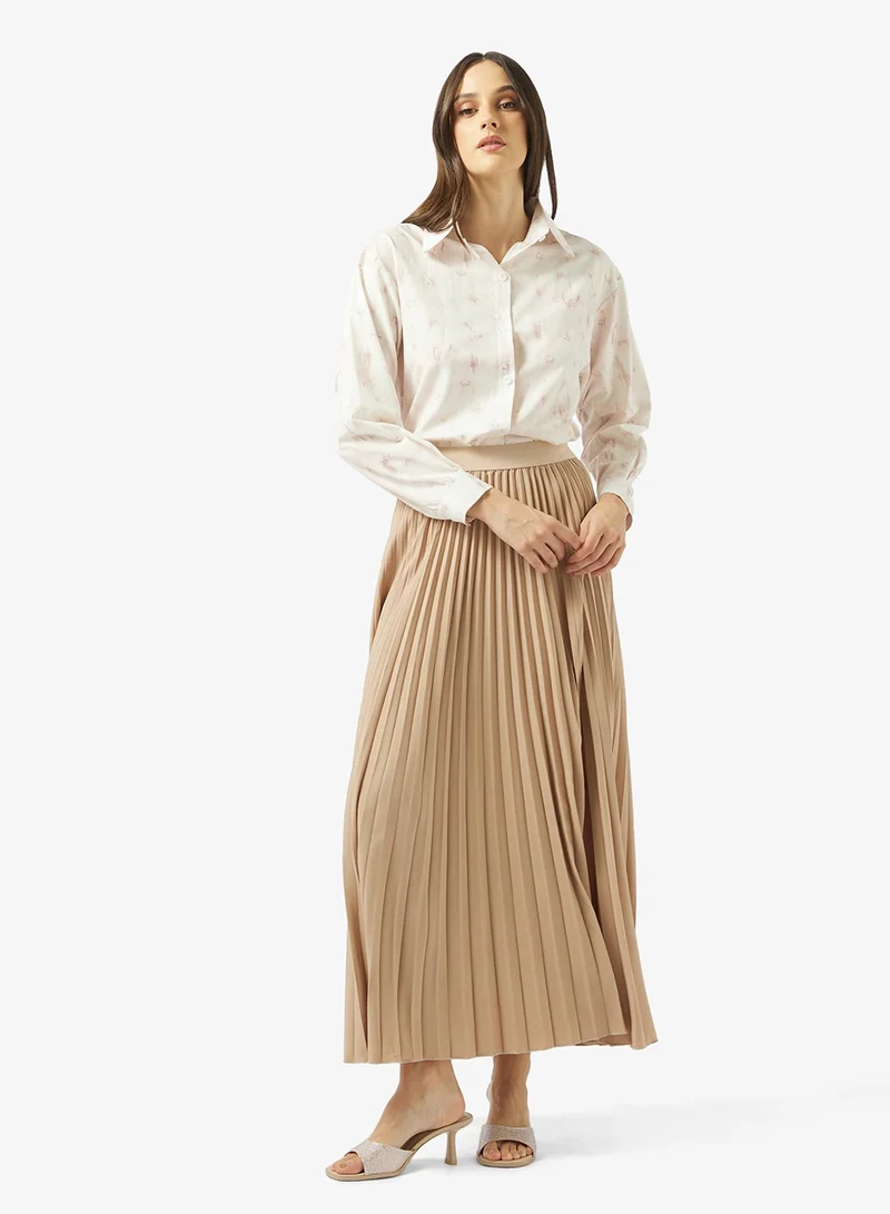 Ella  Printed Button Down Shirt for Women | Best Price UAE