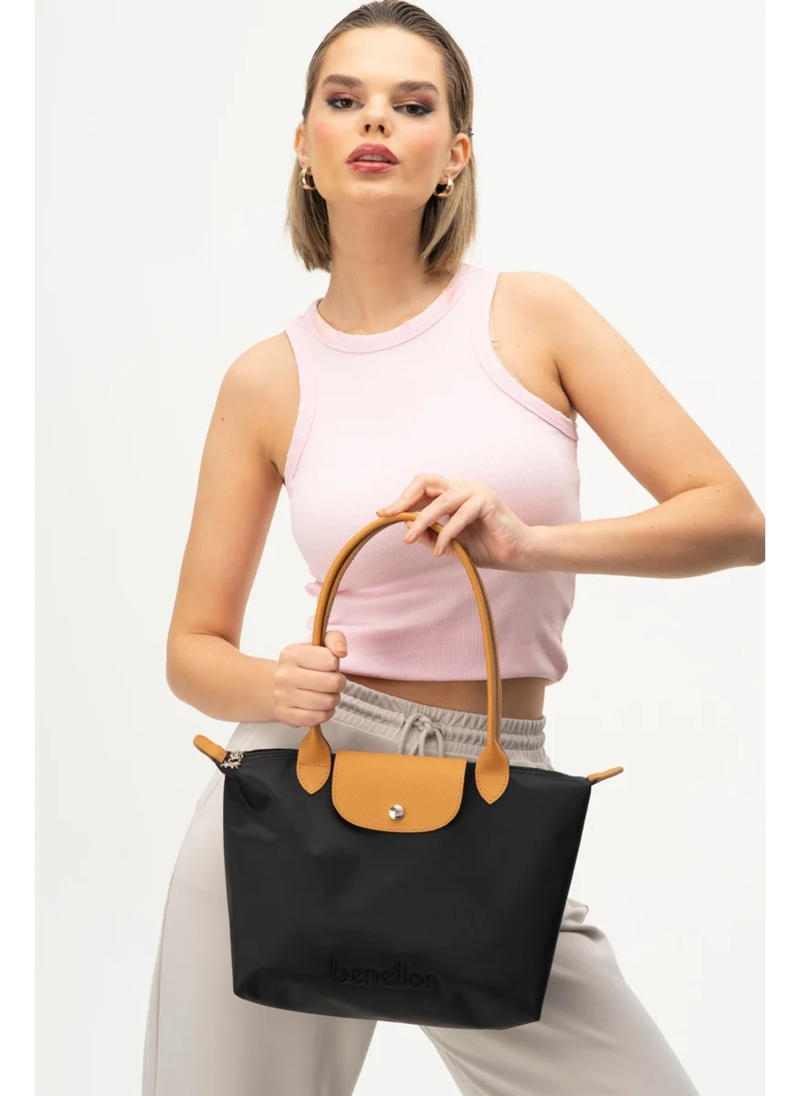 UNITED COLORS OF BENETTON Benetton Women's Handbag Black-Camel BNT1357