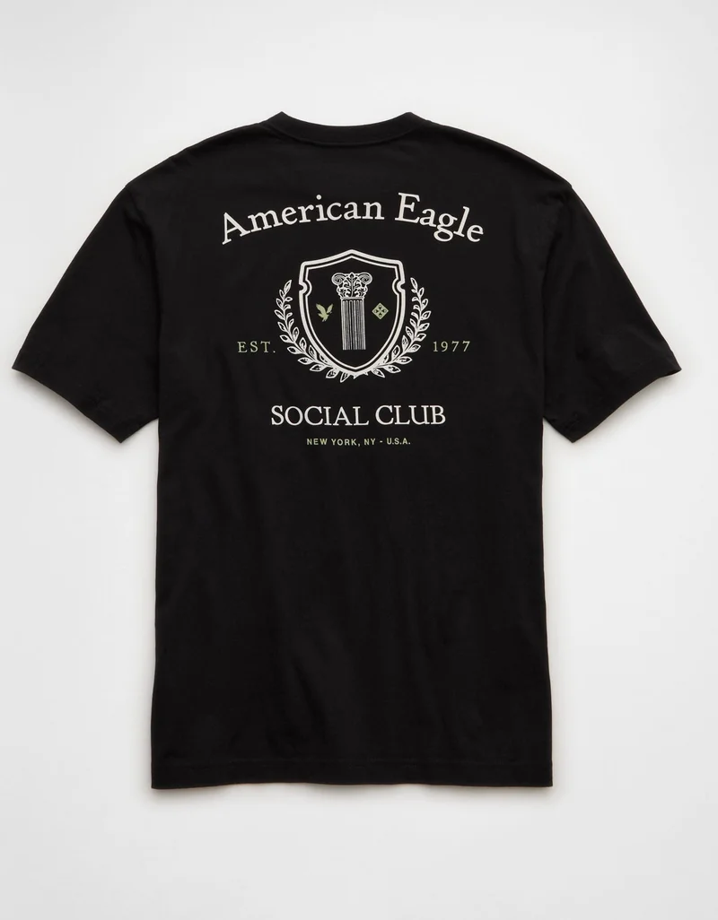 American Eagle  AE Logo Graphic T-Shirt for Men | Best Price UAE