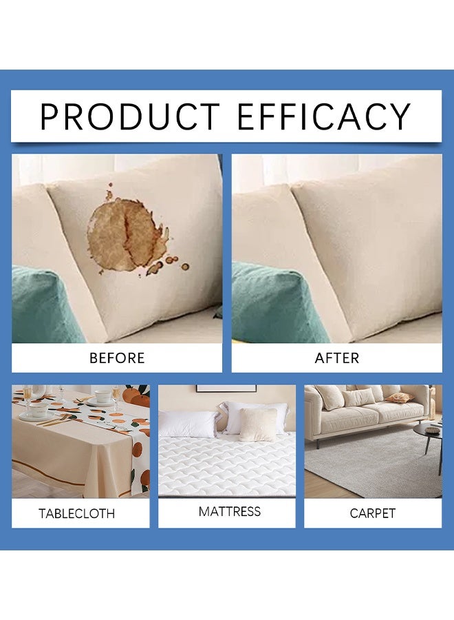 JUE FISH Multi-Purpose Fabric Dry Cleaner, Fabric Protector, Fabric Sofa Cleaner, Fabric Dry Cleaner, Carpet & Upholstery Stain Cleaner Spray Expert Stain And Odor Remover, No-Rinse Foam For Stubborn Stains On Couches, Pillows, Carpets & Upholstery, 120ml - Image 3